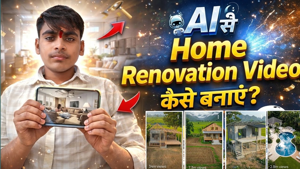 Renovation Before vs After 💯| Insane House Transformation with AI | AI Se Video Kaise Banaye 🥰