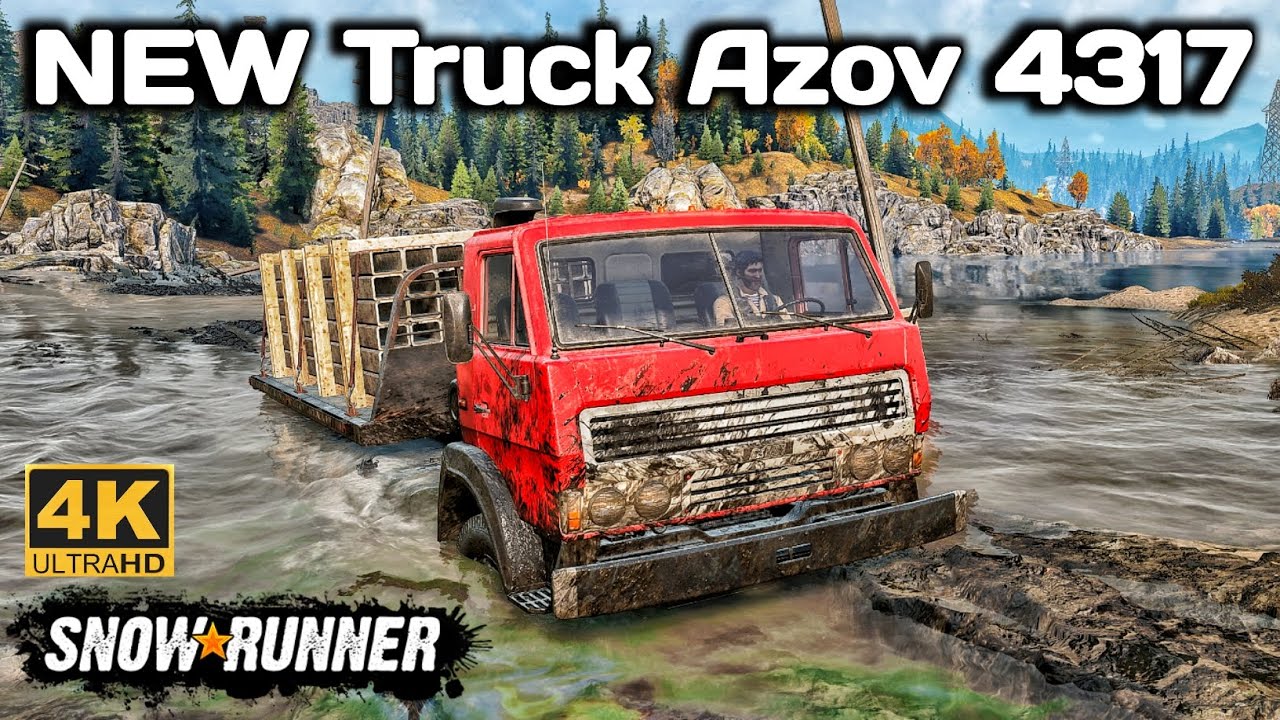New Truck Azov 4317 In SnowRunner Season 16 #snowrunner #offroad #truck 