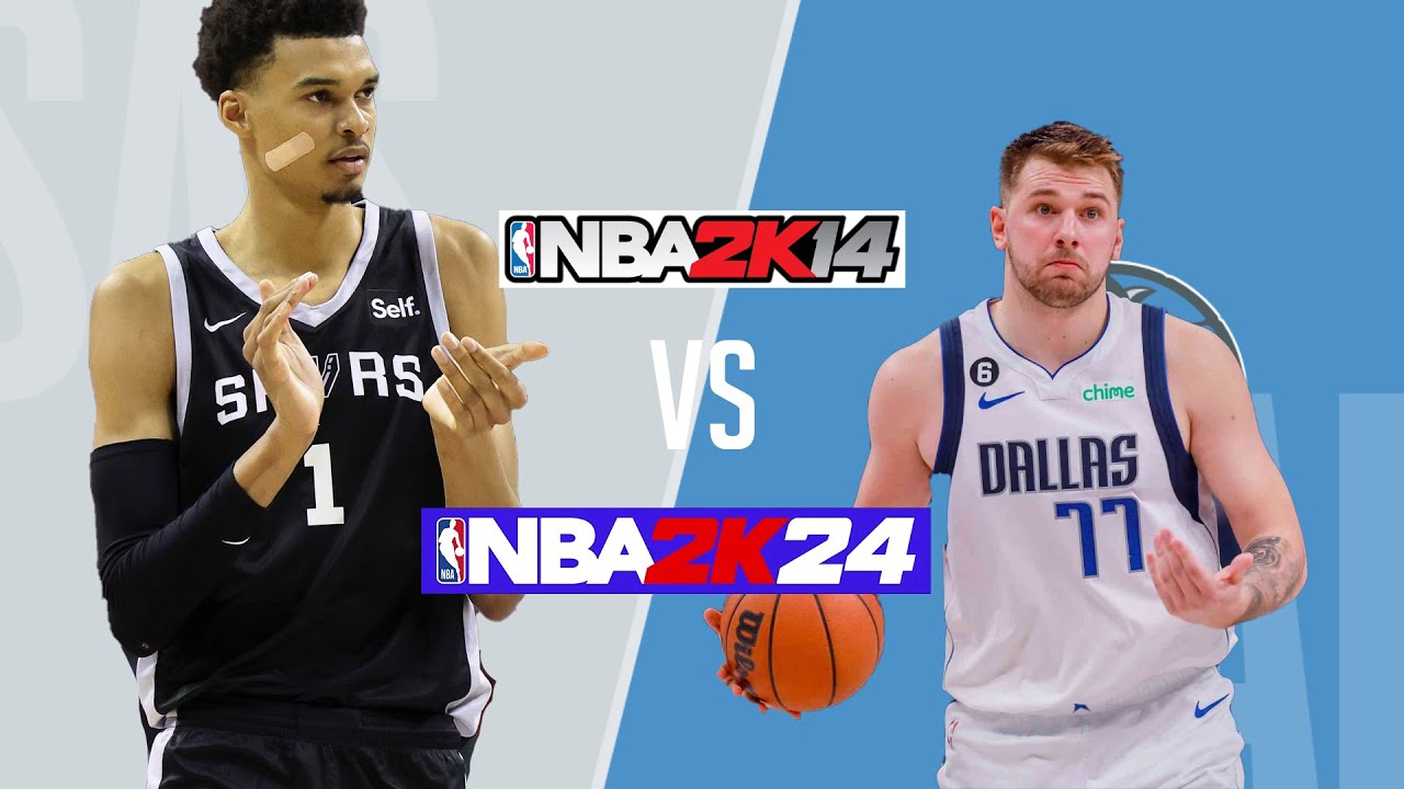 SPURS vs MAVERICKS| NBA 2K14 modded 2K24 Current-Gen (PC) Full Gameplay