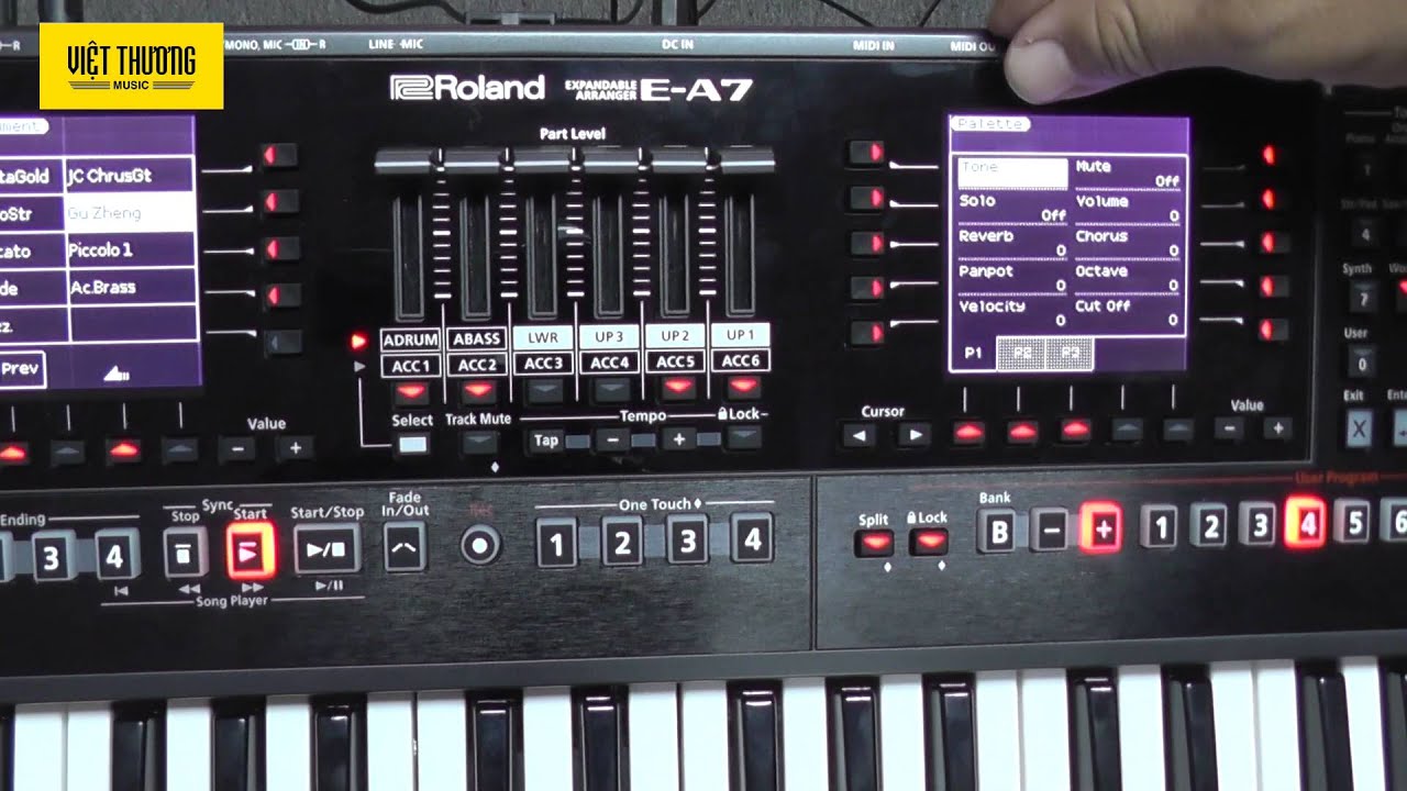 Hướng dẫn sử dụng Roland E-A7: Cách Mix và căn chỉnh Style