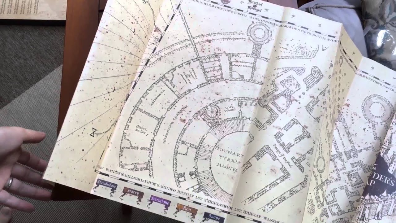 Обзор товаров Universal Orlando: Интерактивная карта мародёров «Волшебный мир Гарри Поттера»