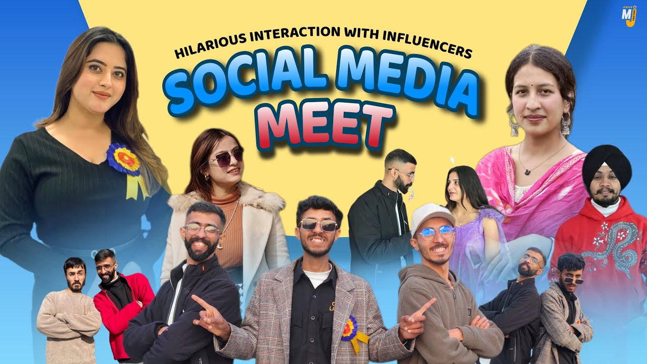 Hilarious Interaction with Influencers | Social Media Meet | Aman MJ creations 