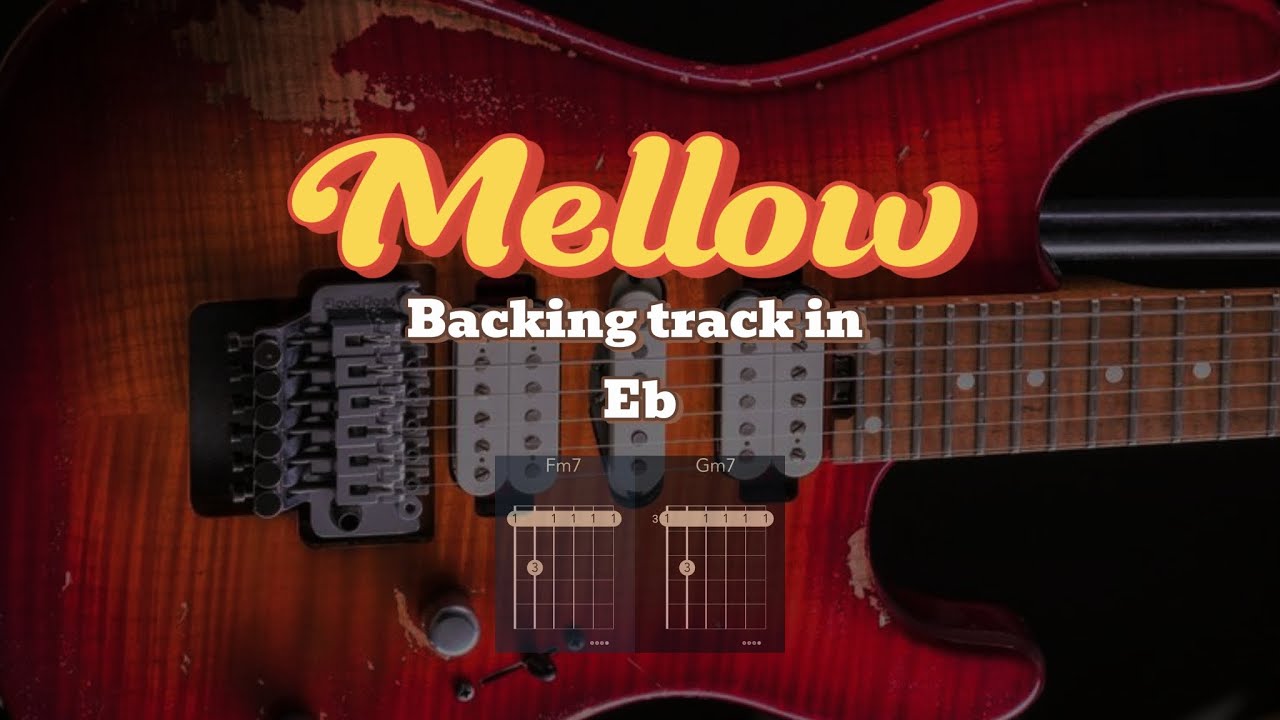 Mellow guitar backing track in E flat | 91 BPM | New backing track 