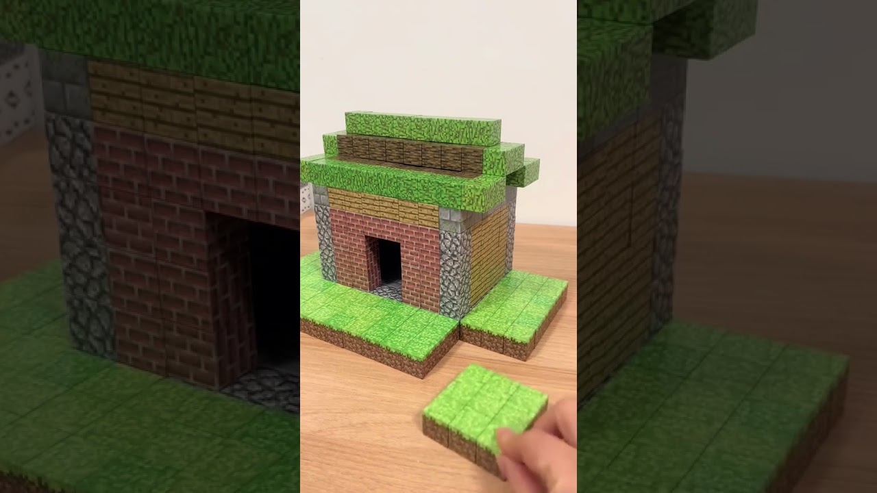 Magnetic Building Blocks MineCrafter Set Toy