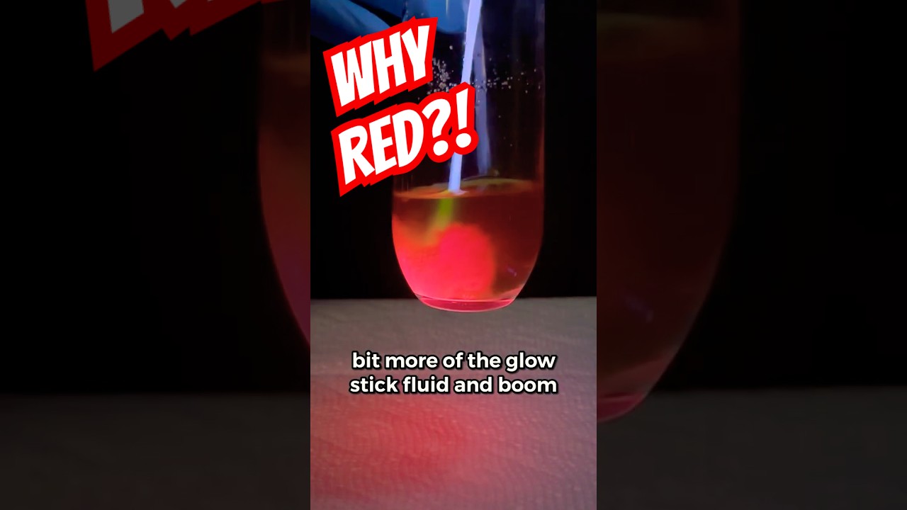 Spinach Makes Glowsticks Red?! 🌱❤️