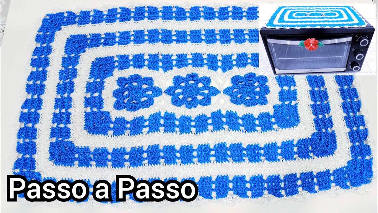 Passo a Passo - Caminho de Mesa - Toalhinha de Crochê - Centro de Mesa - Modelo Delicado