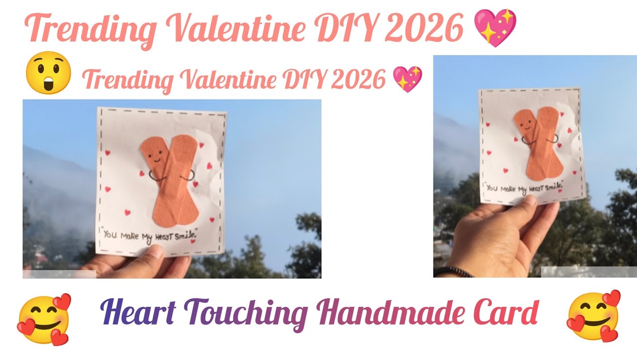 Night Aesthetic DIY Valentine Card Making 🌙💖 | Easy Handmade Card Tutorial | February Special Craft