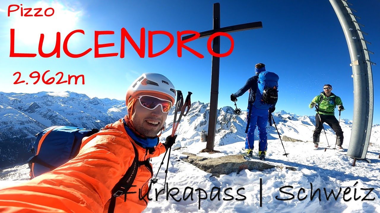Skitour Pizzo Lucendro 2.962m - Pulverschnee am Furkapass, Gipfel mit beeindruckender Rundumsicht