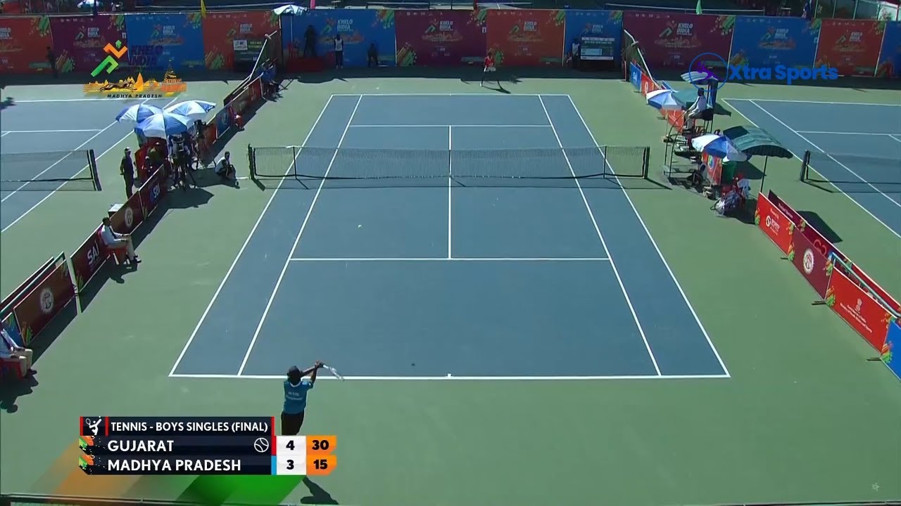 Boys Tennis Final - Aryan Shah (Gujarat) Vs Daksh Prasad ( MP) | Khelo India Youth Games