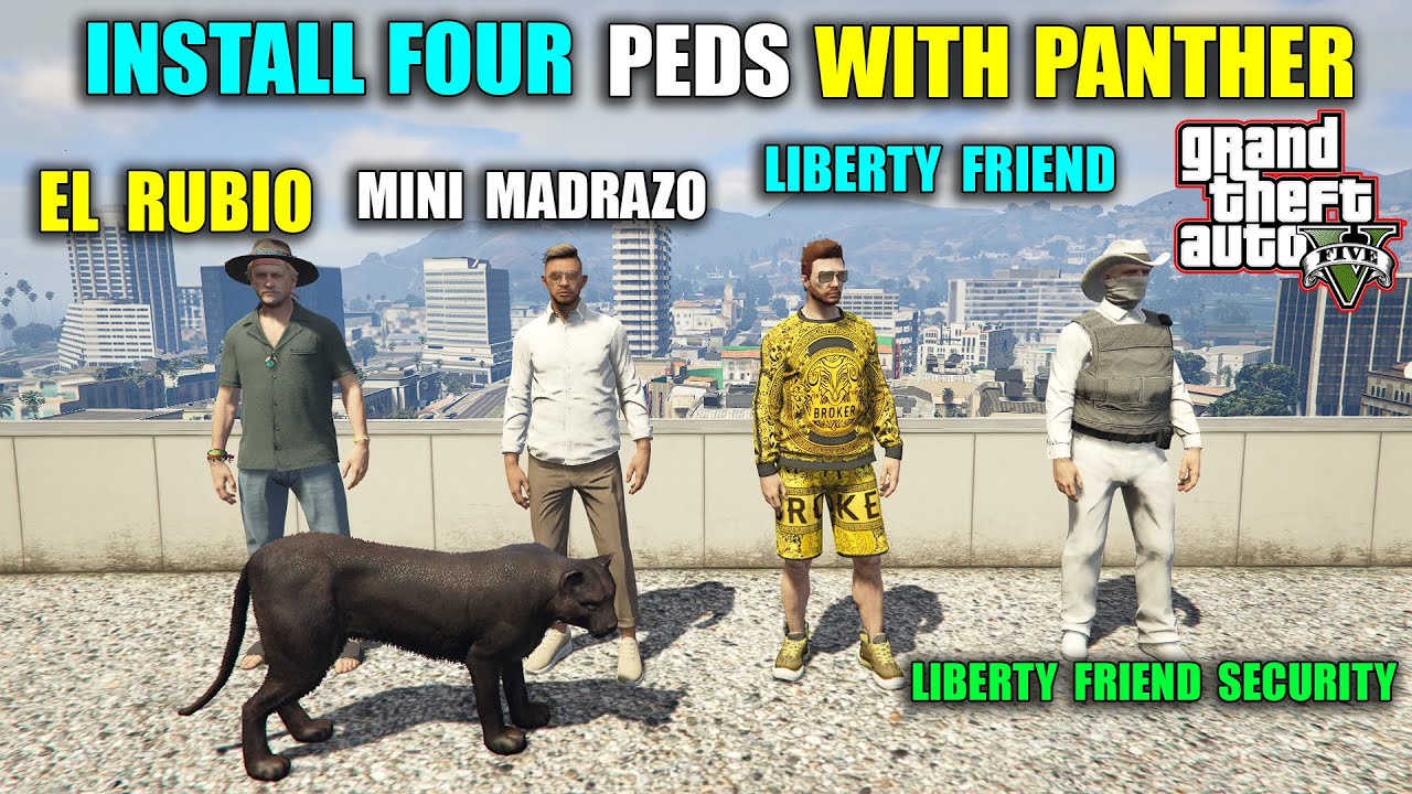HOW TO SPWAN/INSTALL EL RUBIO, MINI MADRAZO, LIBERTY CITY FRIEND, LIBERTY FRIEND SECURITY IN GTA V