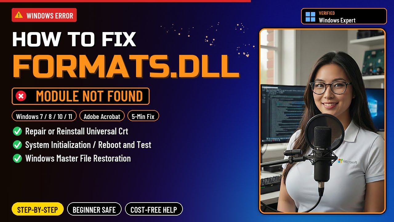 formats.dll Not Found? Fix Format Support Errors!
