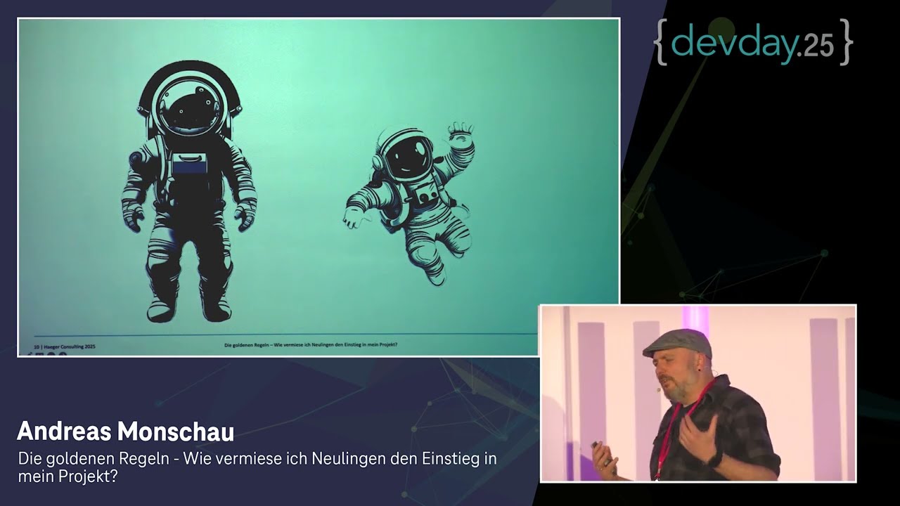 Dev Day 2025: Andreas Monschau - Wie vermiese ich Neulingen den Einstieg in mein Projekt?