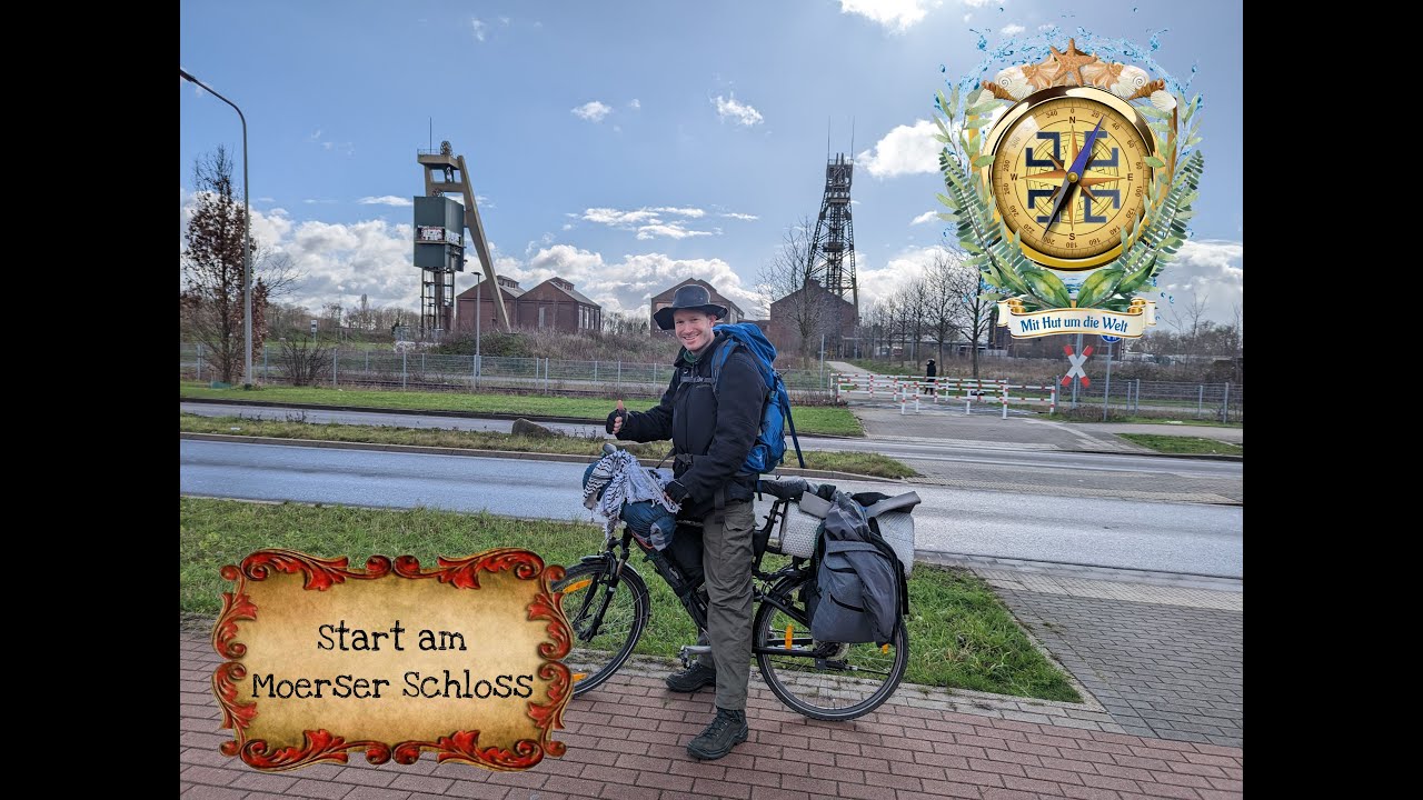 Start am Moerser Schloss - Reise in die Sahara