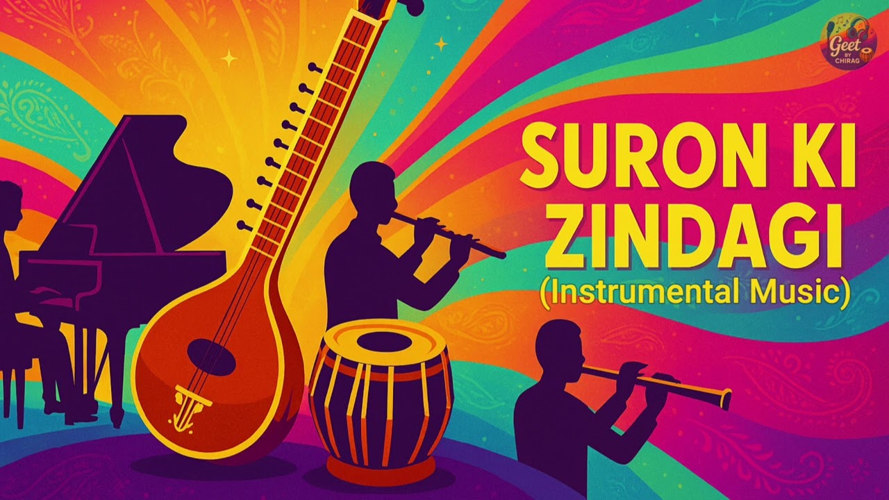 Suron Ki Zindagi  | Vibrant Sitar, Tabla & Flute Fusion Instrumental | Geet By Chirag