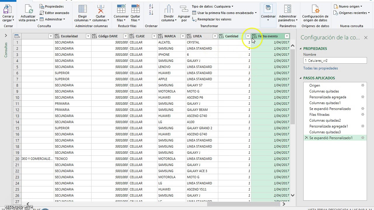 Cargar archivos desde carpeta en Power Query
