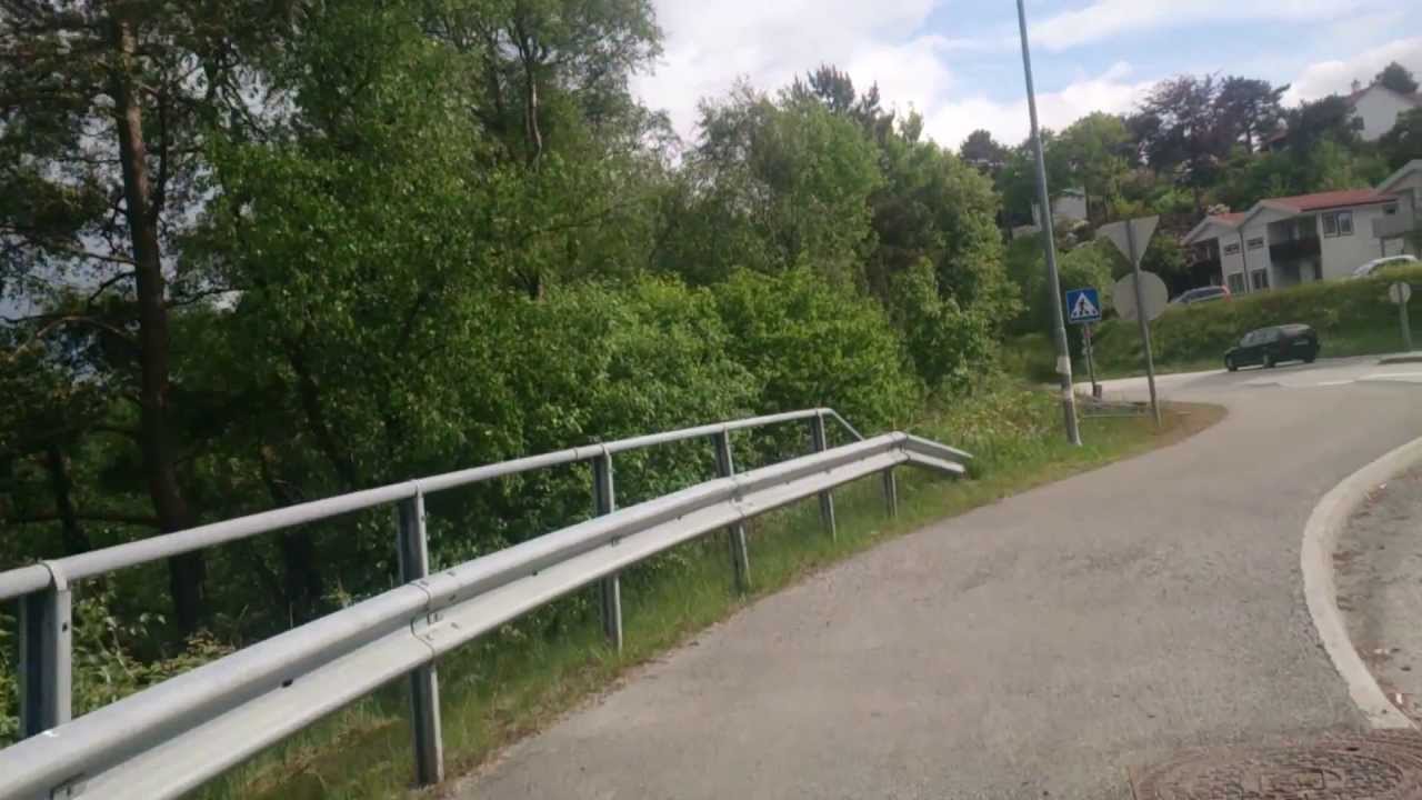 Forsøk på å sykle fra Haakonsvern mot Bergen via Loddefjord