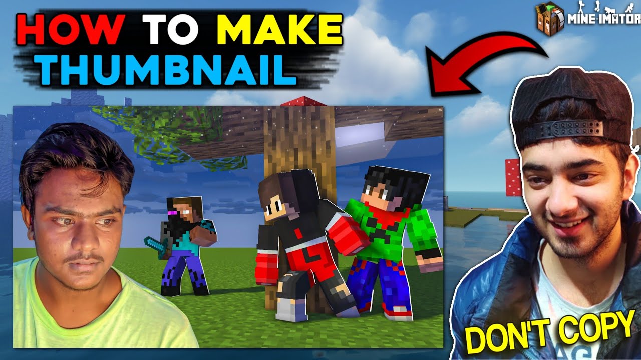 How To Make Thumbnail Like Yes Smarty Pie 😱 on Minecraft PC | 2022 Hindi Tutorial