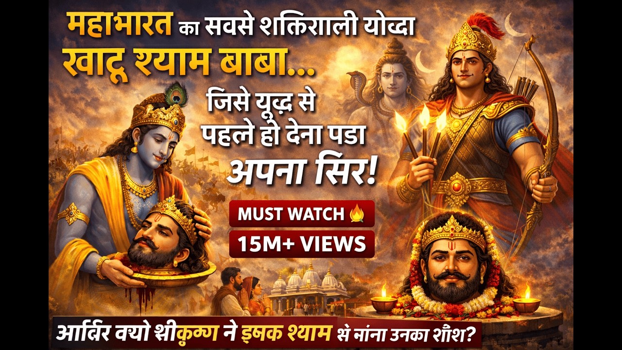 महाभारत का सबसे शक्तिशाली योद्धा खाटू श्याम|Mahabharat Ka Sabse Shaktishaali Yoddha Khatu Shyam Baba