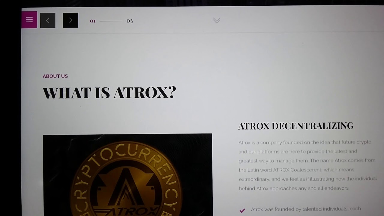 Very New Decentralized Lending Platform AtroxCoin!