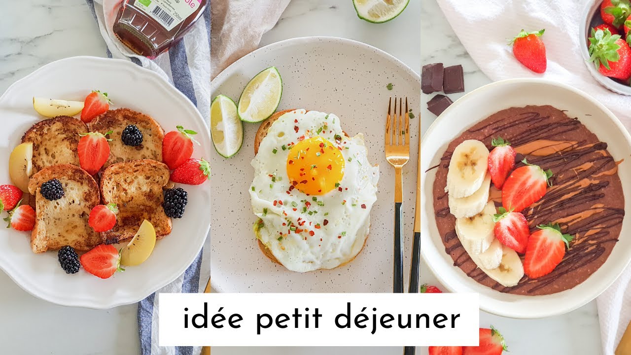 idées petit déjeuner sans gluten sans lactose