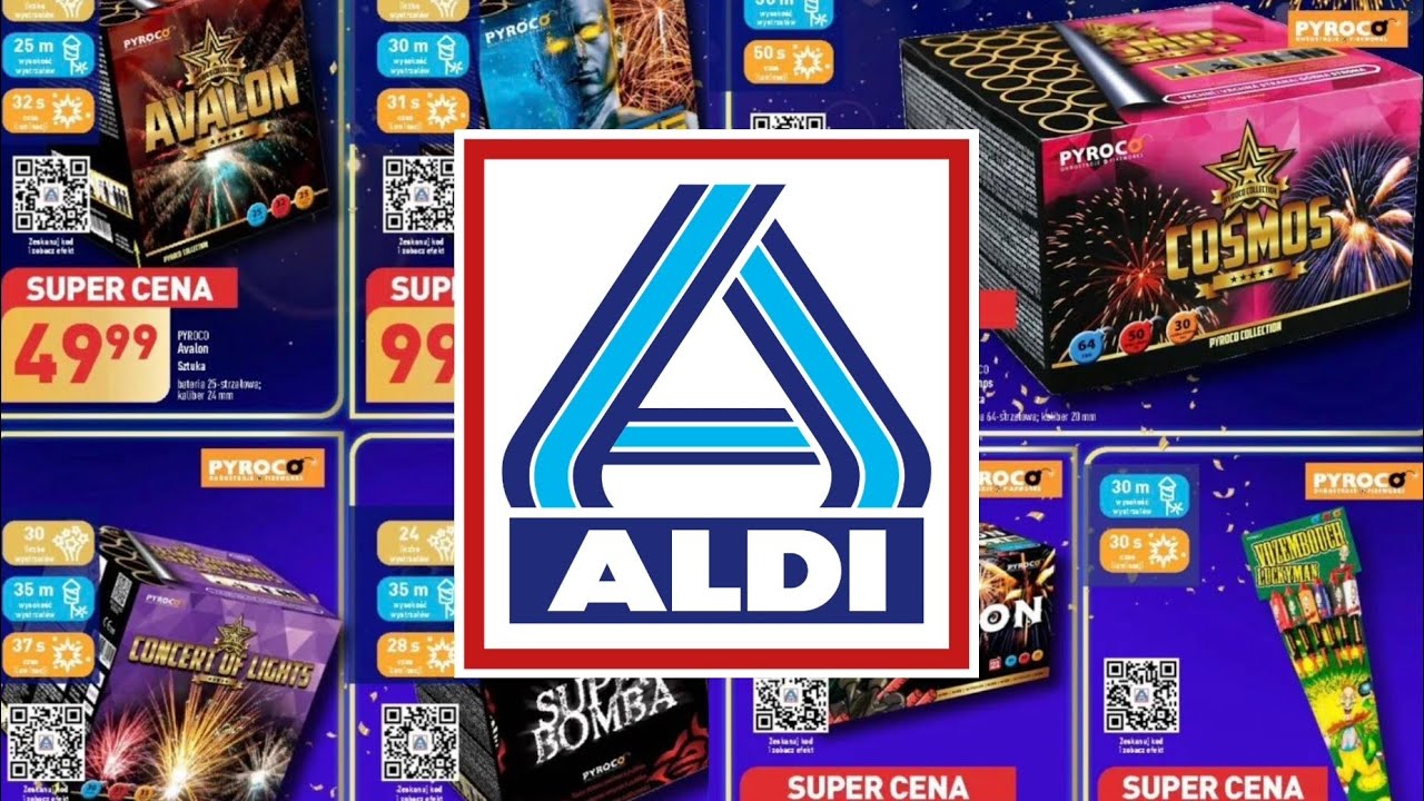 💥 Wszystkie Wyrzutnie/Fajerwerki z Marketu Aldi | Fajerwerki Aldi Sylwester 2023/2024