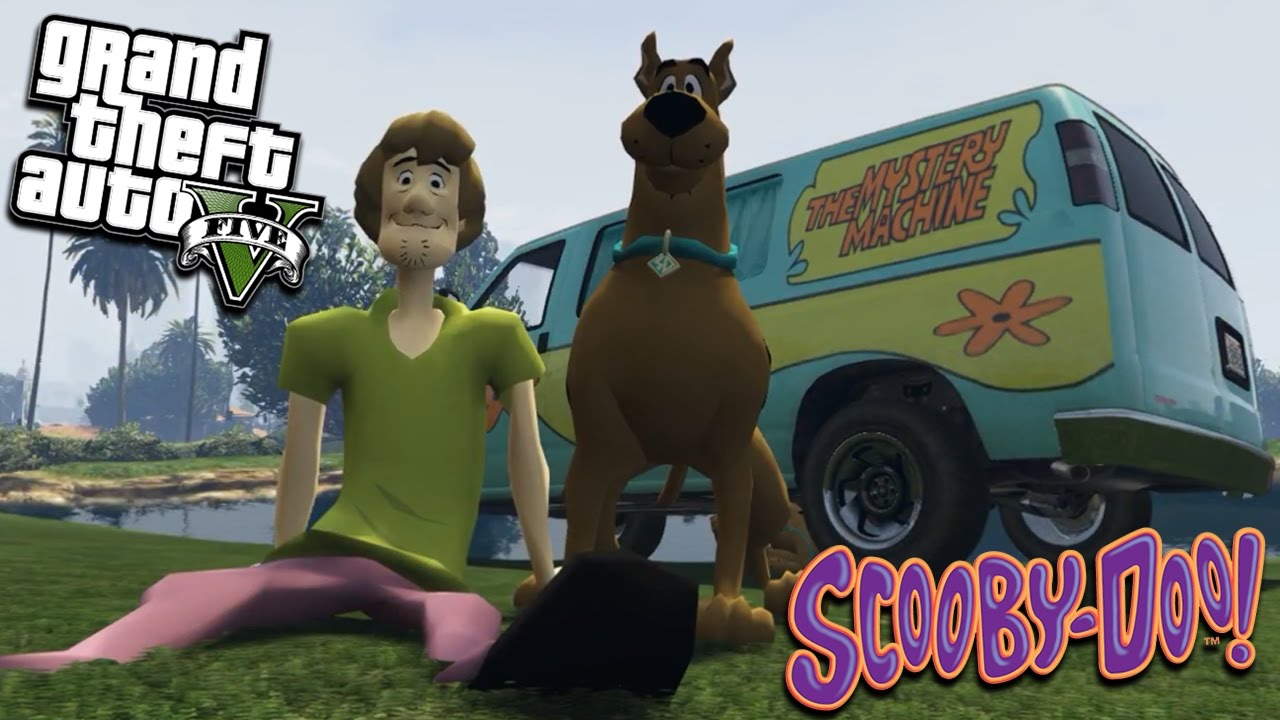 GTA 5 Mods - SCOOBY DOO MOD w/ SHAGGY, HUNTING FOR MONSTERS!!! (GTA 5 Mods Gameplay)