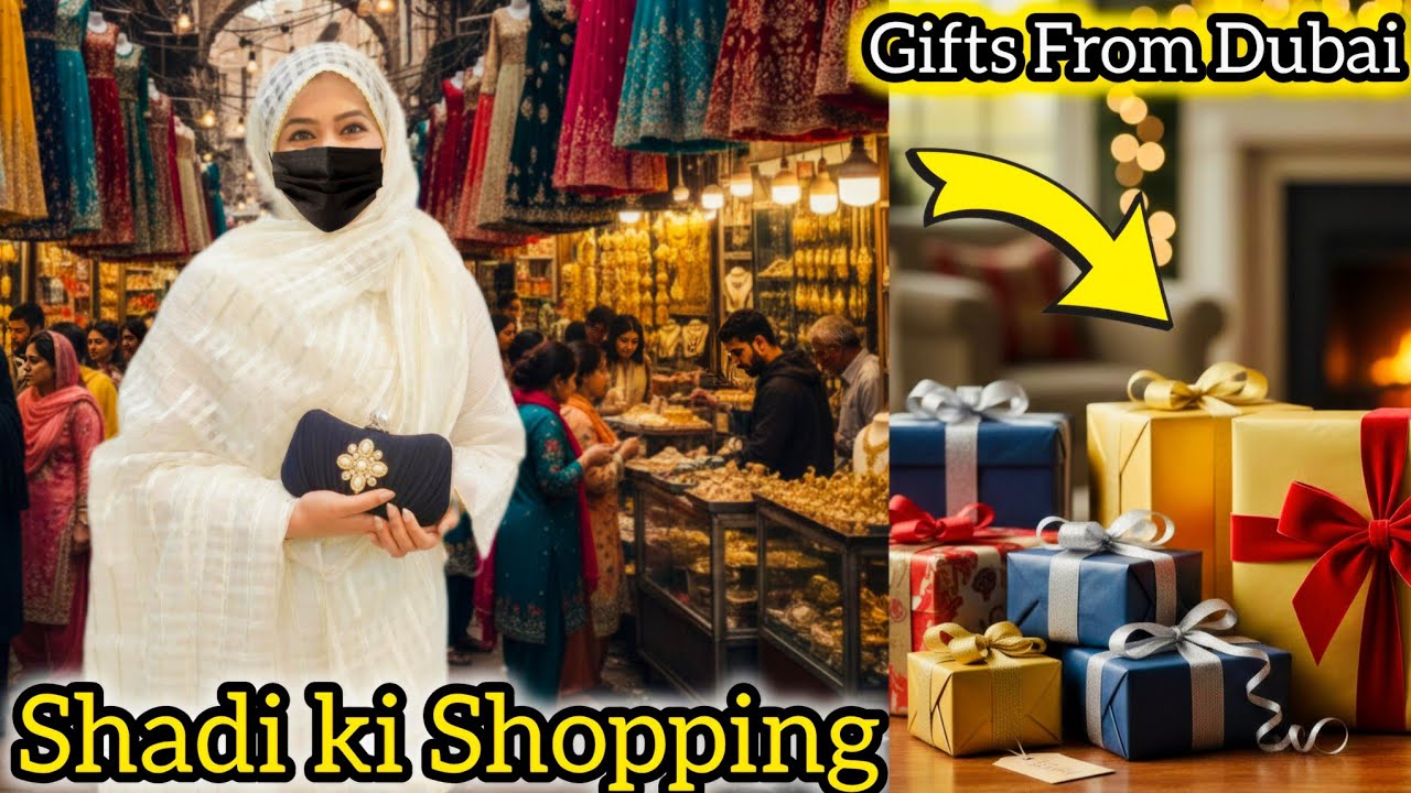 Finally! Shadi Ki shopping Start 🛍️ | Gifts From Dubai 🎁 | Wedding shopping 