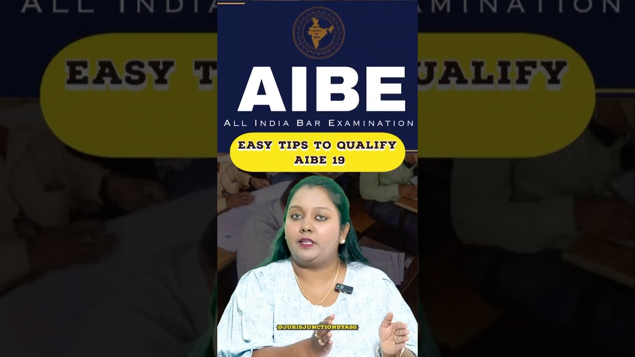 🔴 EASY TIPS TO QUALIFY AIBE 19 🟢 #aibe #lawyer  #lawstudent #law #barcouncilofindia #trending