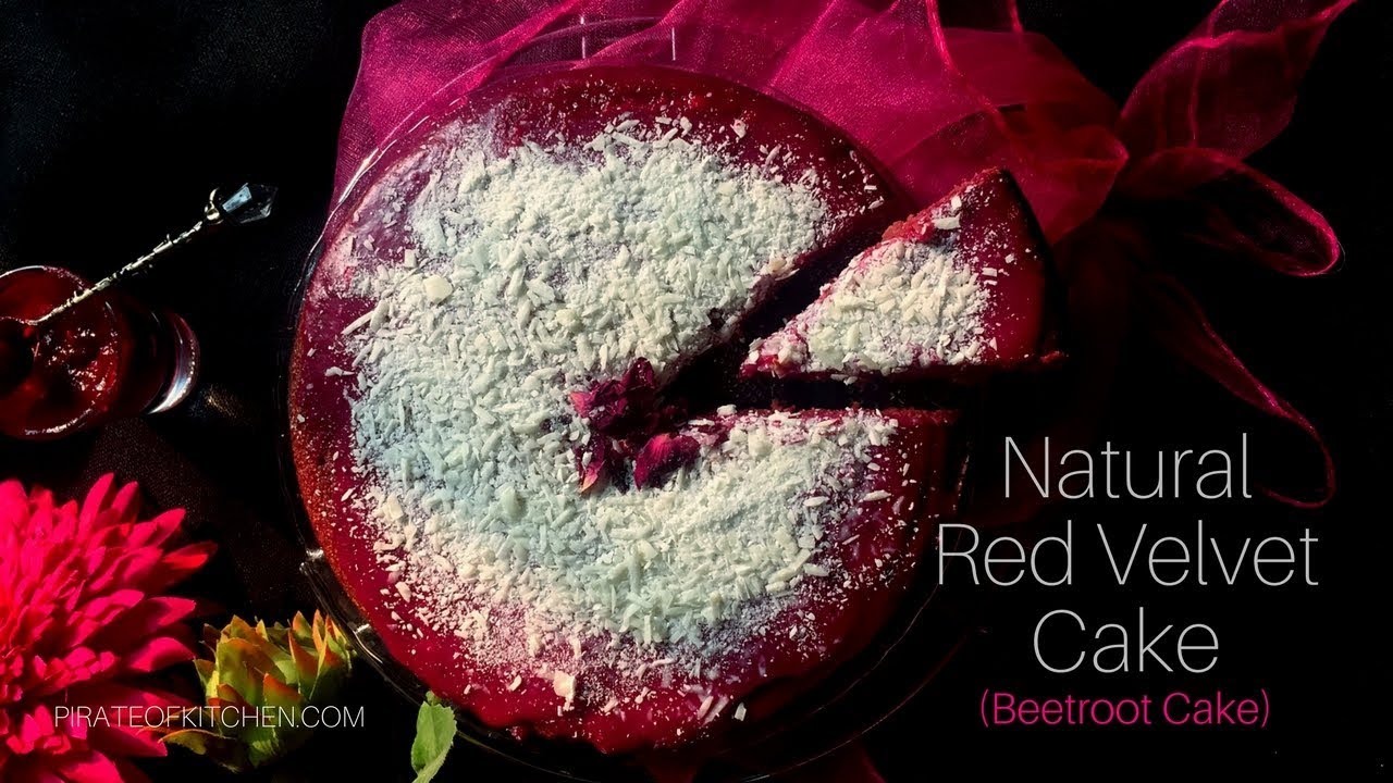 Natural Red Velvet Cake | Beetroot Cake | Pirate Of Kitchen