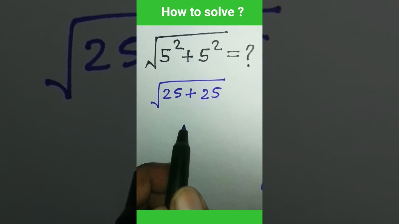 Under Root Math #maths #shorts