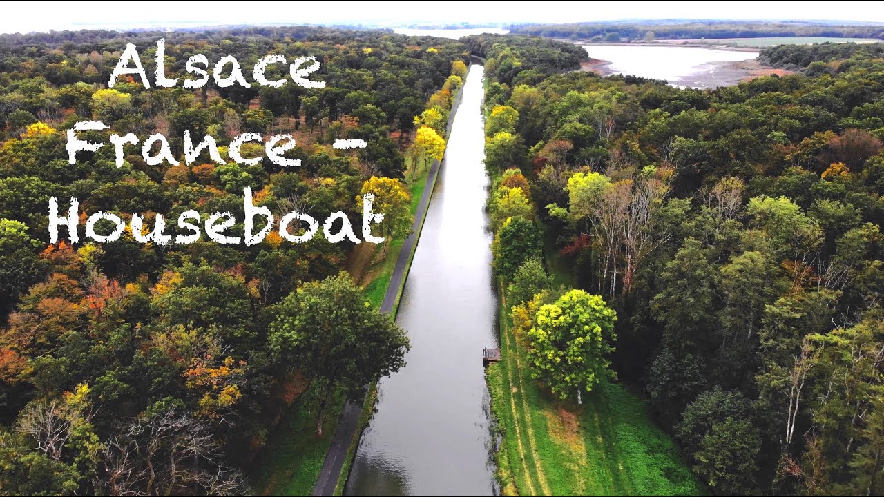 Alsace France Vosges in Autumn | Canal Cruise by Houseboat (4K)