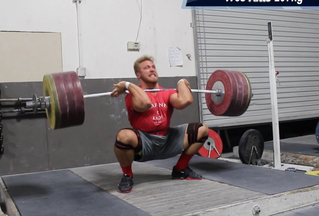 456lbs (207kg) clean and jerk. And respecting women....