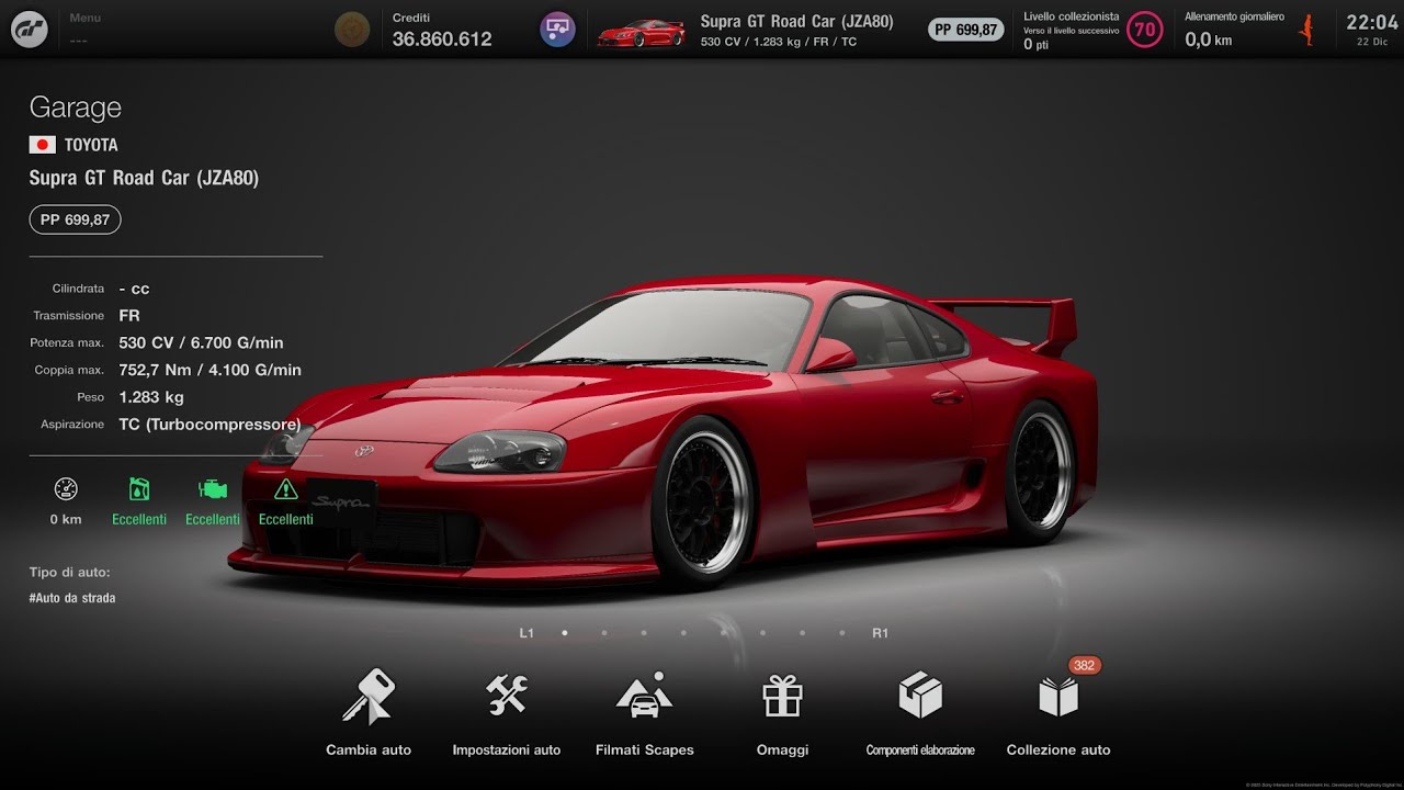 GT7 LE MANS 700PP - TOYOTA SUPRA GT ROAD CAR JZA80