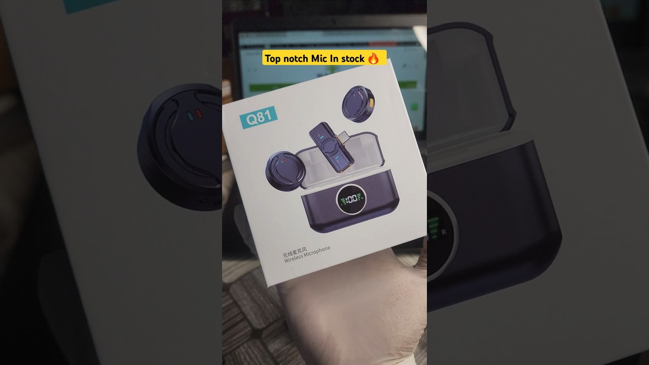 Q81 wireless Mic  For Youtuber | Vloggers | Podcast | Video Recording #wirelessmicrophone