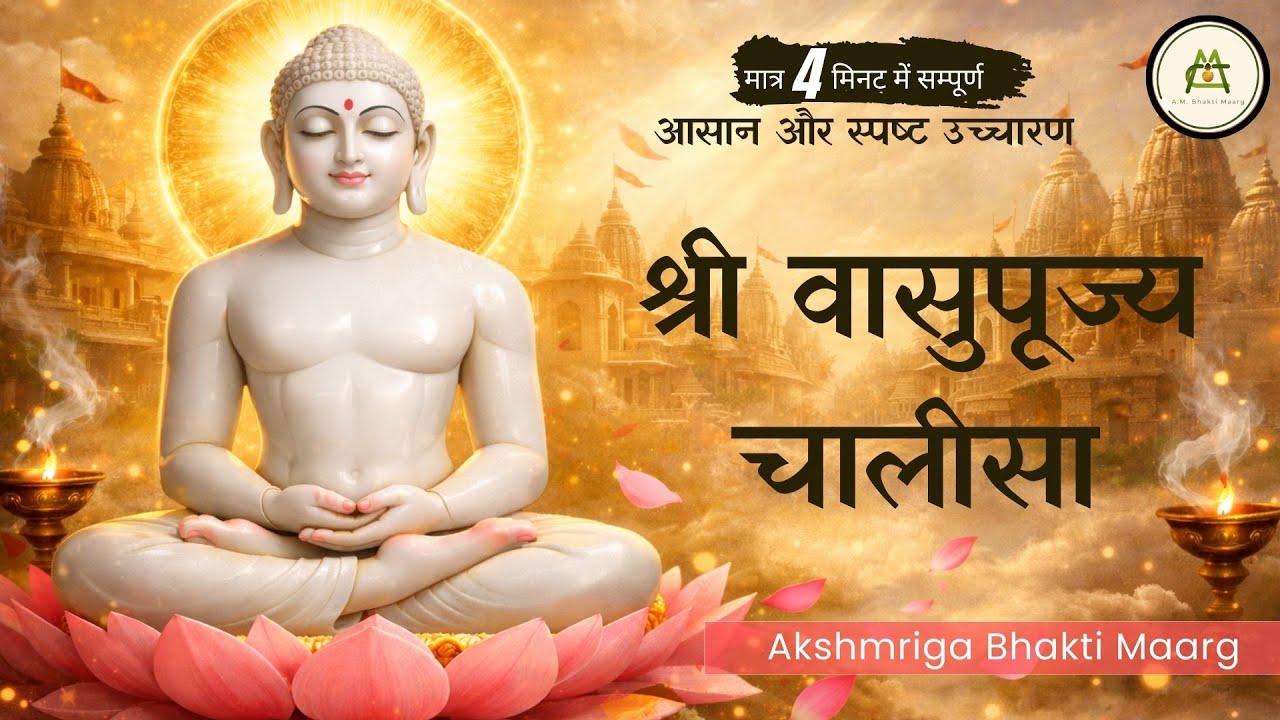 श्री वासुपूज्य चालीसा पाठ | Vasupujya Chalisa | 12वें जैन तीर्थंकर की चालीसा | #viralvideo #trending