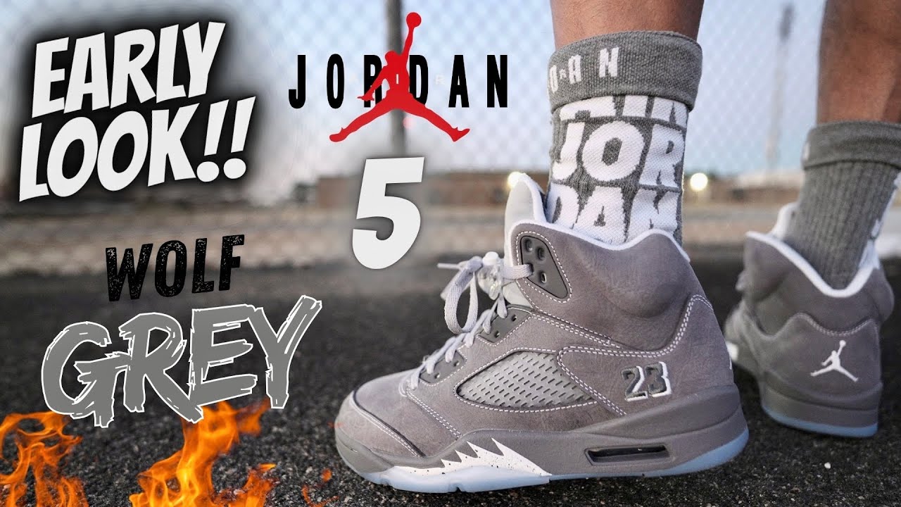 ACCESS STARTS TOMORROW! JORDAN 5 WOLF GREY SIZING ON FEET & GS COMPARISON EVERYTHING YOU SHOULD KNOW