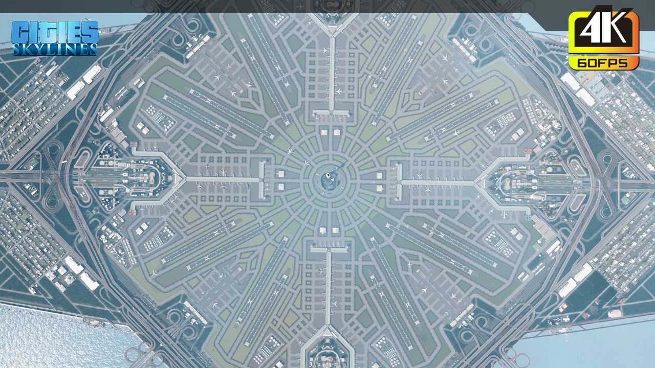 Mega Circular Airport - Polestar City ★ Cities Skylines ★