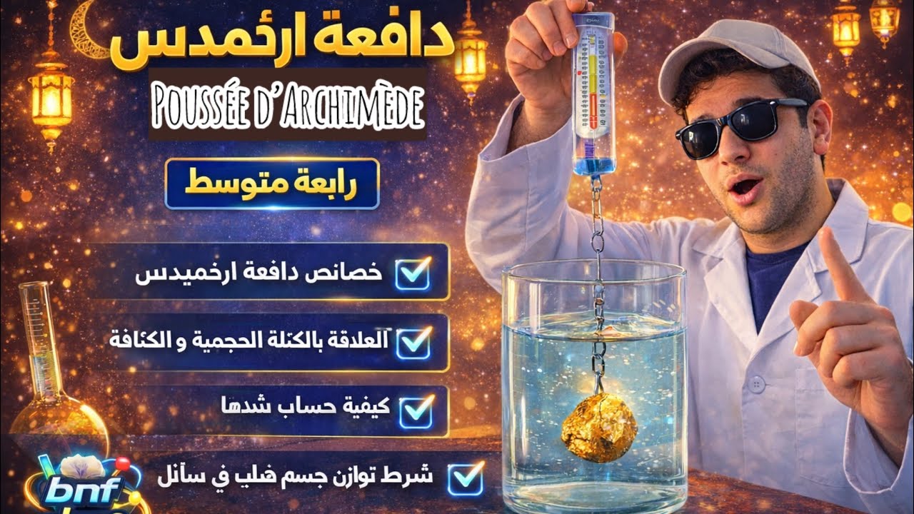 دافعة أرخميدس (سنة رابعة متوسط 