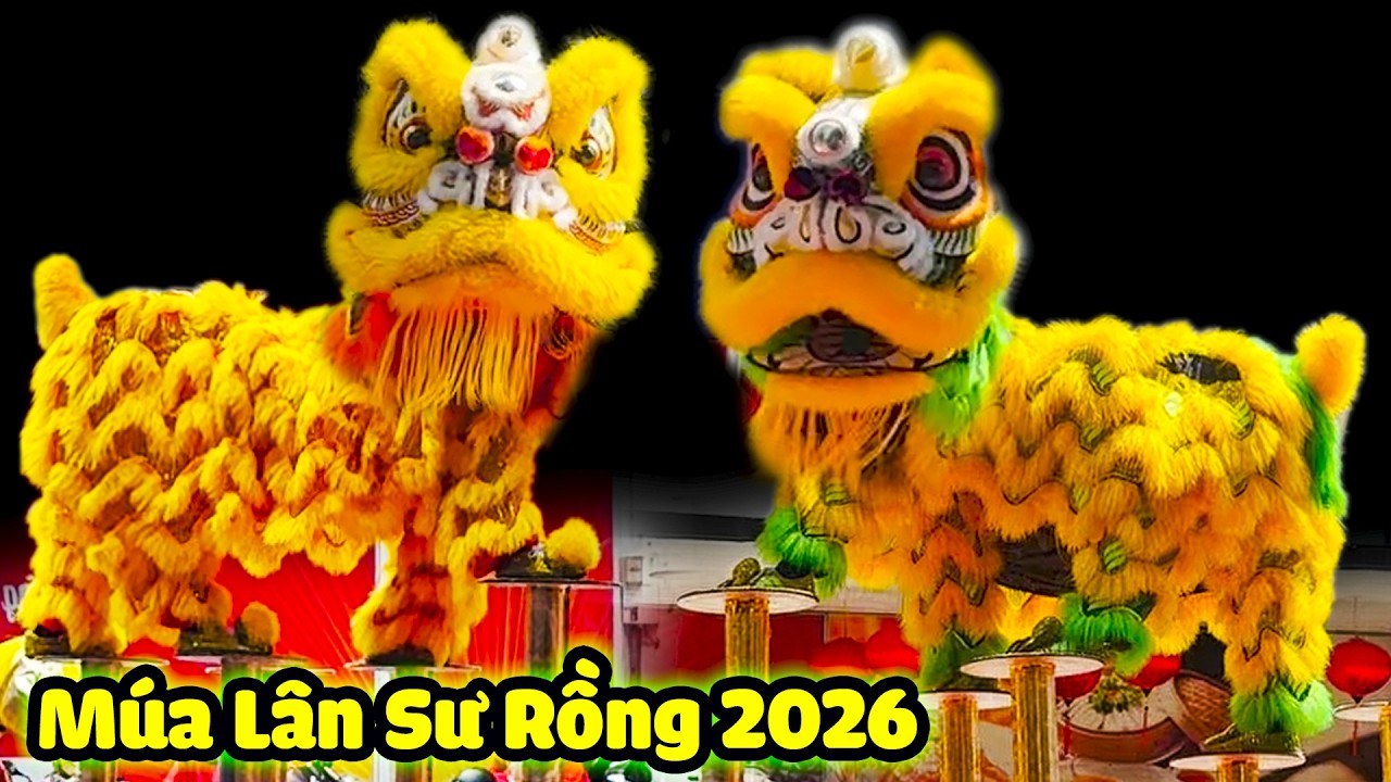 M&uacute;a L&acirc;n nhảy Mai Hoa Thung Cực Hay LSR Nhơn Nghĩa Đường biểu diễn tại Quận 1 Tết 2026
