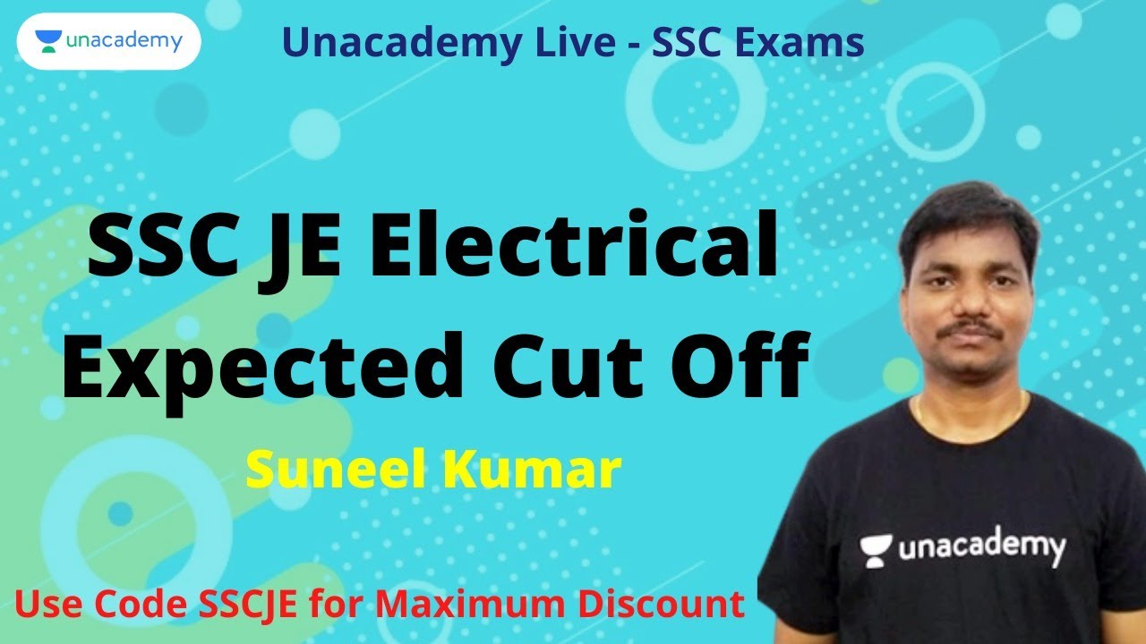 🔴 Live! 👉 Expected Cut Off | SSC JE Electrical | Suneel Kumar