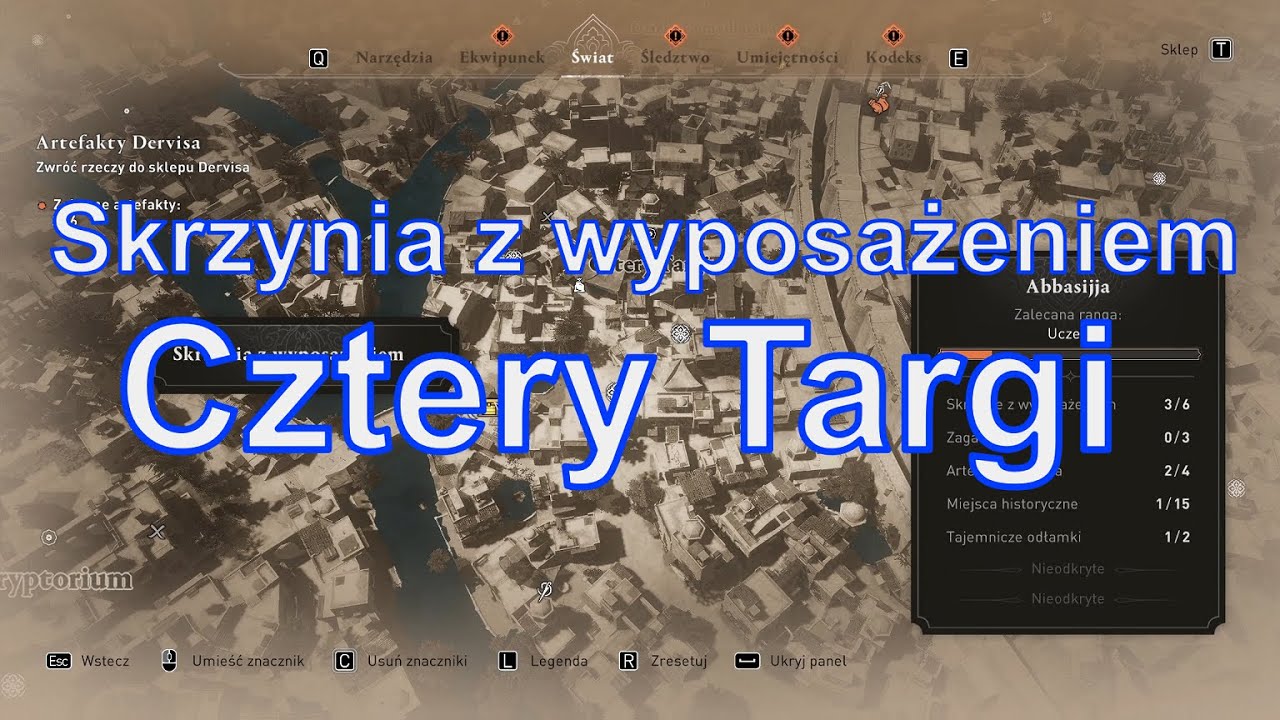 Skrzynia z wyposażeniem w Cztery Targi, Abbasijja, Assassin’s Creed Mirage