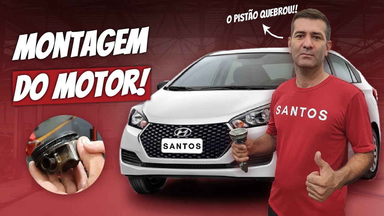 Montagem Completa do Motor do Hyundai HB20 3 cilindros 12v (F3LA - KAPPA 1.0) | Jorge Santos