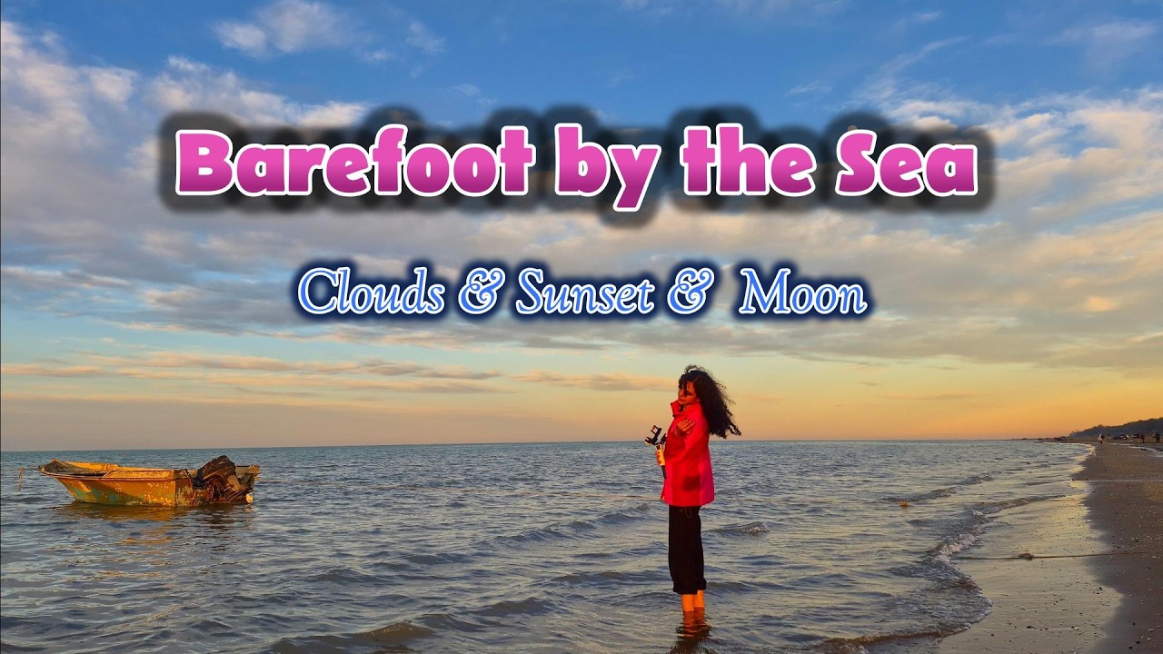 A Quiet Coastal Moment by the sea🌊 barefoot journey