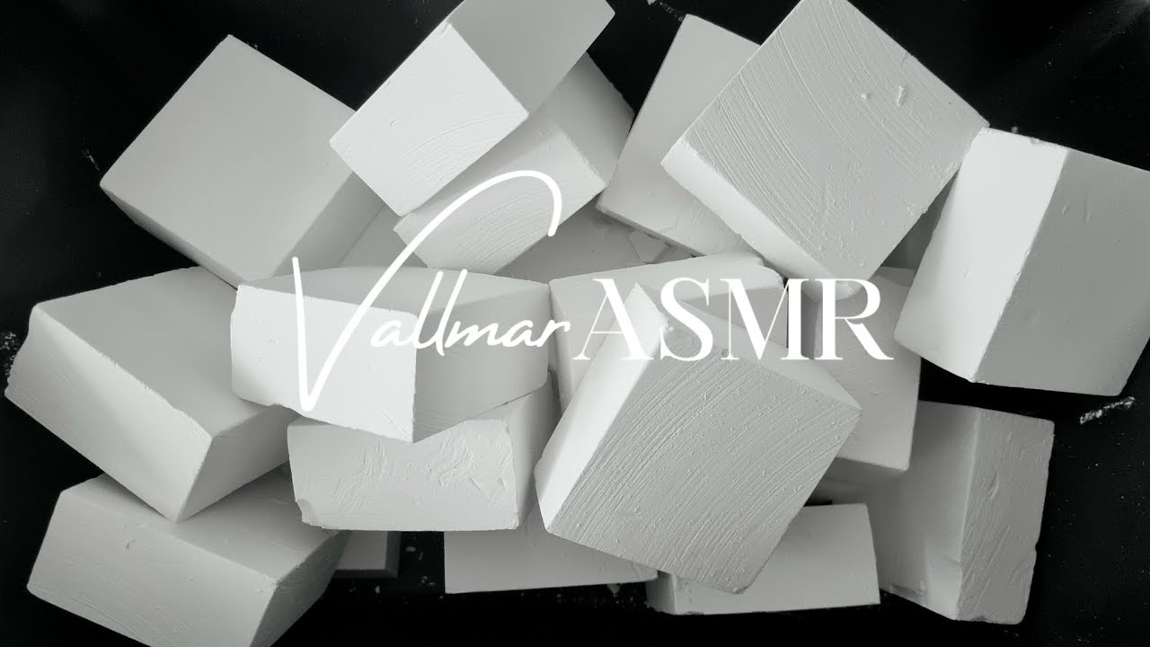 Fresh gym chalk mass crush 🤍 Relaxing gym chalk ASMR 🎶