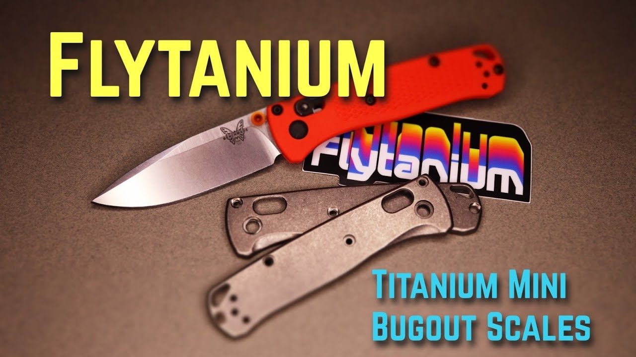 Installing The Flytanium Titanium Scales For The Benchmade Mini Bugout!!! 
