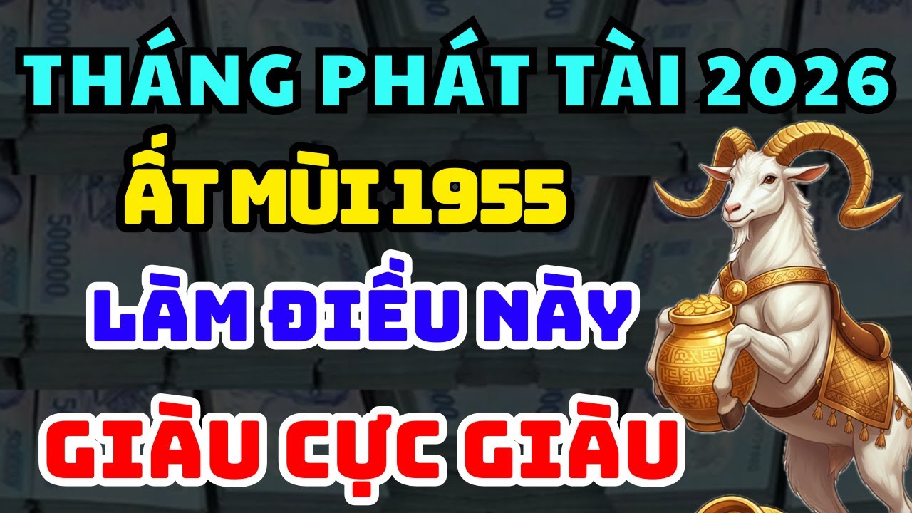 3 Tháng Phát Tài Lớn Nhất 2026: ẤT MÙI 1955 Lén Làm Điều Này, Trời Cho Giàu Tiền Bạc Ùn Ùn Kéo Về