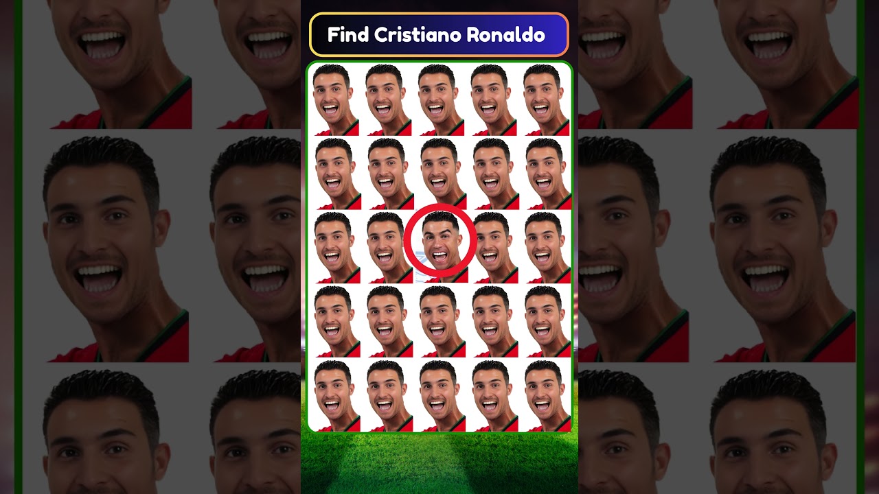 Find Cristiano Ronaldo , Erling Haaland &  Kylian Mbapp&eacute; ? #quiz #ronaldo #sports #football