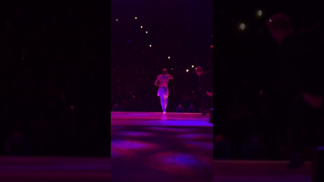 Chris Brown performing 