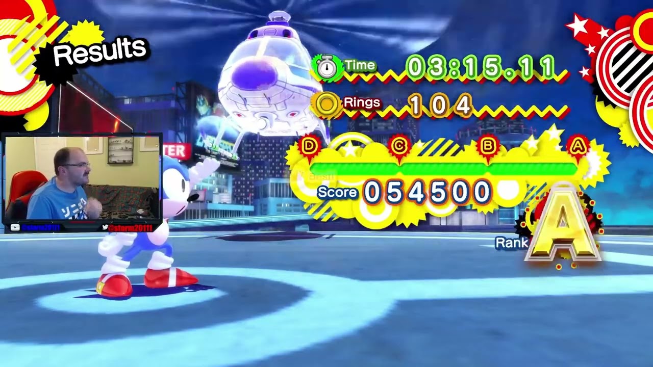 Sonic x Shadow Generations Speed ​​Highway Zone, акты 1 и 2, сбор Чао.