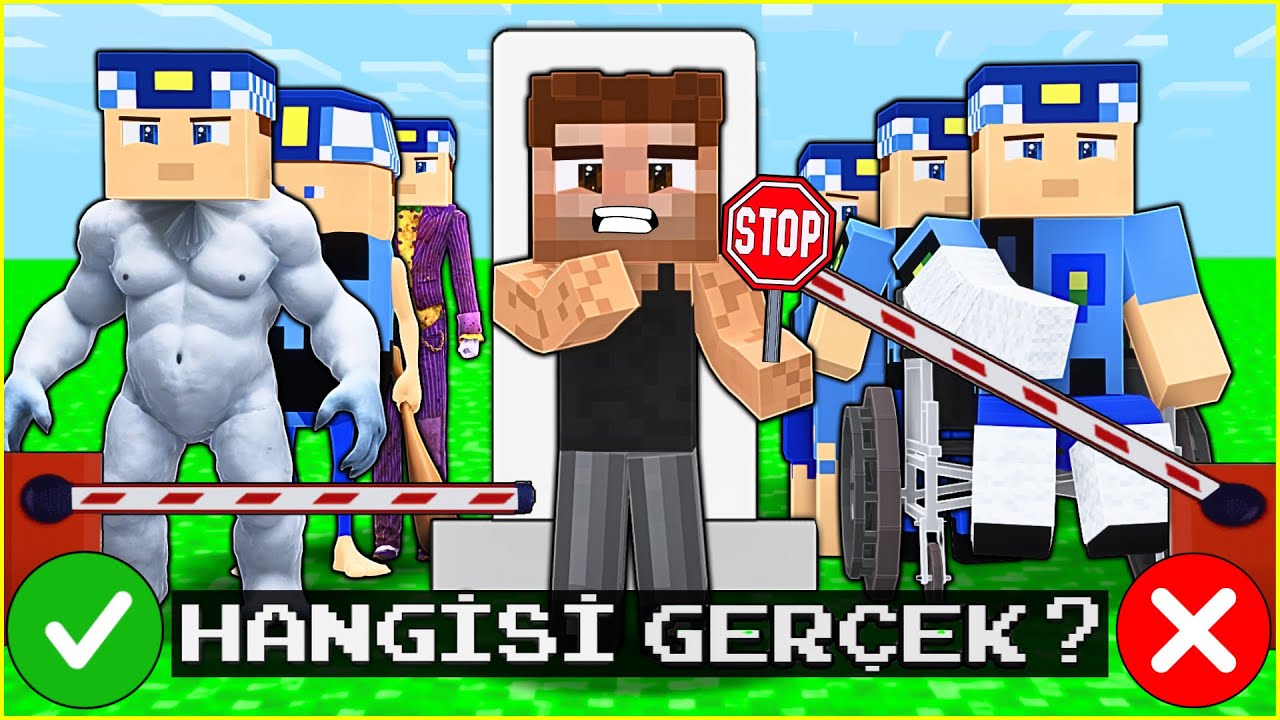 HANGİSİ GERÇEK KEREM KOMİSER? (Yanlış Olanı Seçme! 😱) -Minecraft